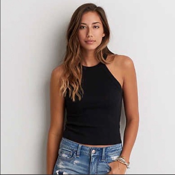 American Eagle Outfitters Tops - American Eagle Outfitters Hugh Neck Tank with Strappy Detail